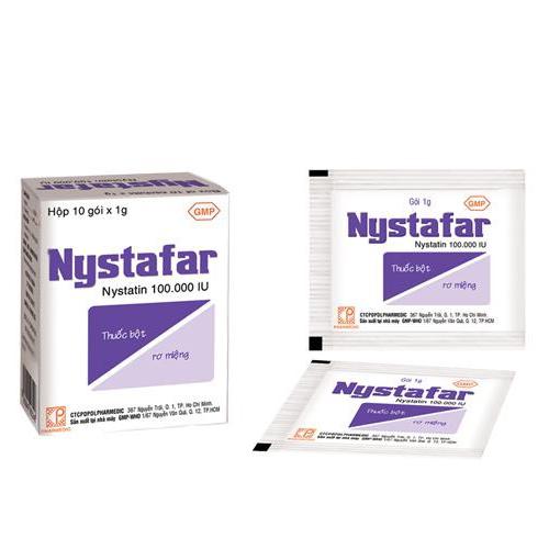 Nystafar (Nystatin) 100.000 IU Pharmedic (Lốc/10h/10g)