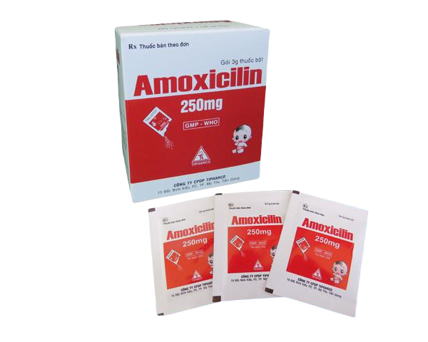 Amoxicilin 250 Tipharco (H/20 gói/3gr)