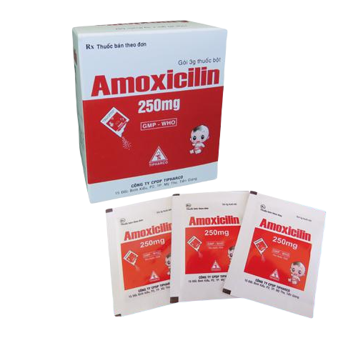Amoxicilin 250 Tipharco (H/20 gói/3gr)