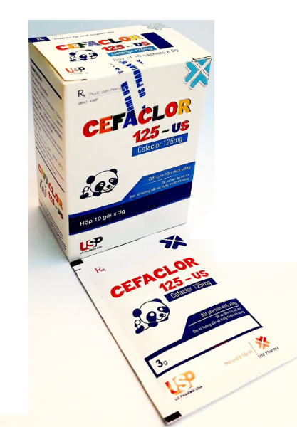 Cefaclor 125mg US Pharma (H/10g) (Gấu Trúc)