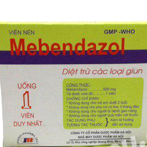 Mebendazol 500mg Hanoi (Lốc/10h/1v)