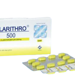 Clarithro 500 (Clarithromycin) Vidipha (Lốc/5h/10v)