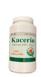 Kacerin (Cetirizine) 10mg Khapharco (C/1000v)
