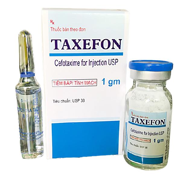 Taxefon (Cefotaxim) 1g Bharat (H/1lọ/1dm)