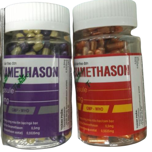 Dexamethason 0,5mg Tipharco (C/200v) (Viên Nang)