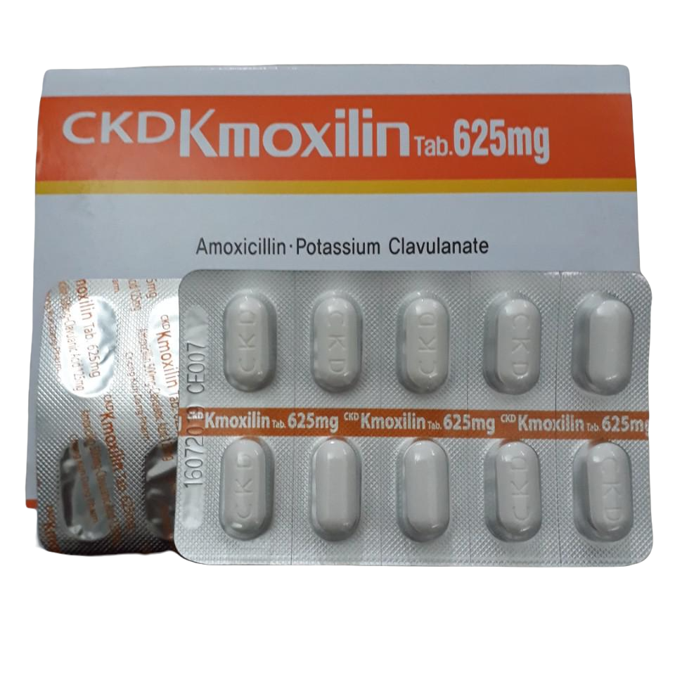 CKD Kmoxilin 625 (Amoxicillin, Acid Clavulanic) Chong Kun Dang ( H/100v)