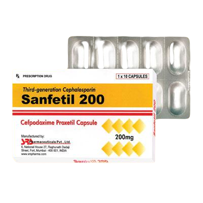 Sanfetil (Cefpodoxim) 200 Maxim (H/10v)