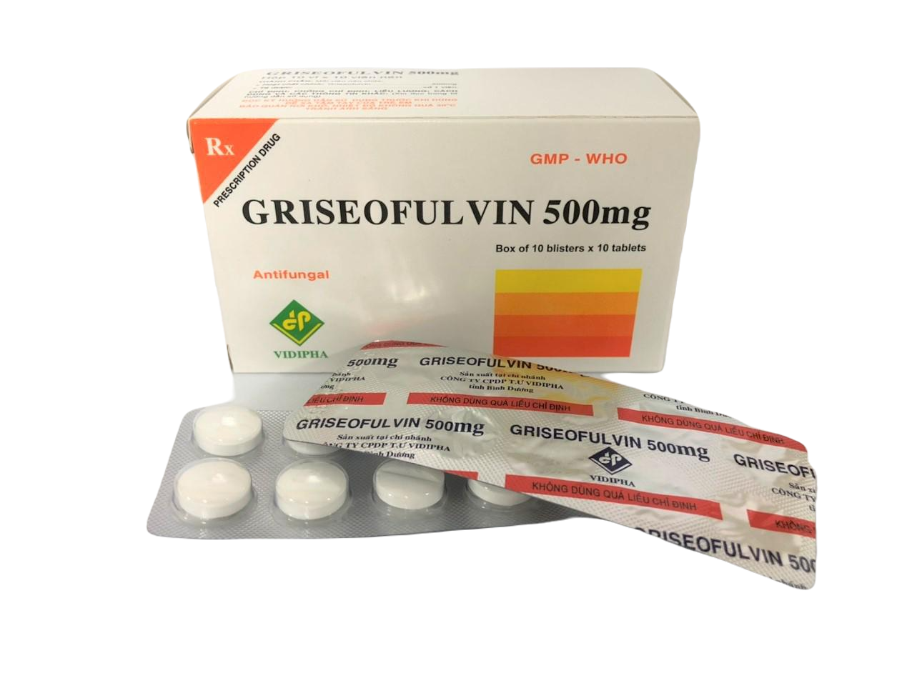 Griseofulvin 500mg Vidipha (H/100v)