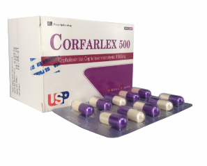 Corfarlex 500mg (Cephalexin) US Pharma (H/100v)