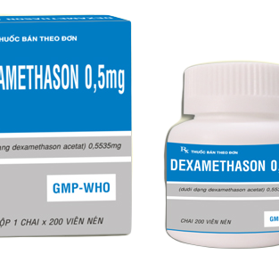 Dexamethason 0.5mg Tipharco (C/200v) (Xanh Dương)