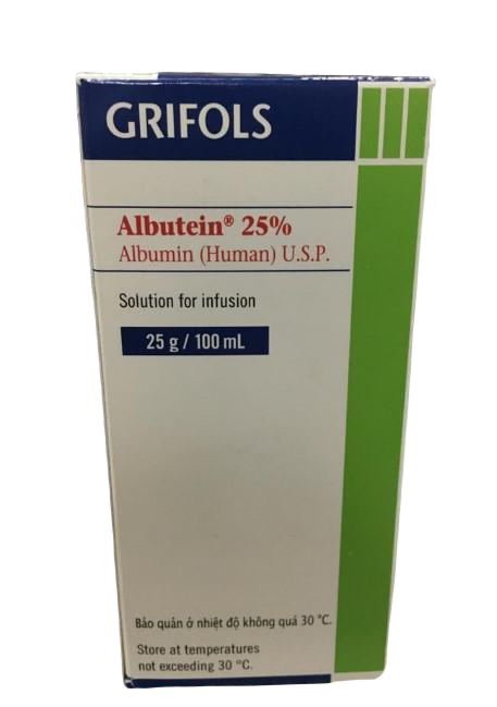 Albutein 25% (Human Albumin) Grifols (C/100ml)