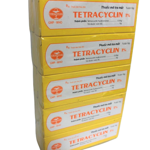 Tetracyclin 1% Quapharco (Lốc/10t/5gr)