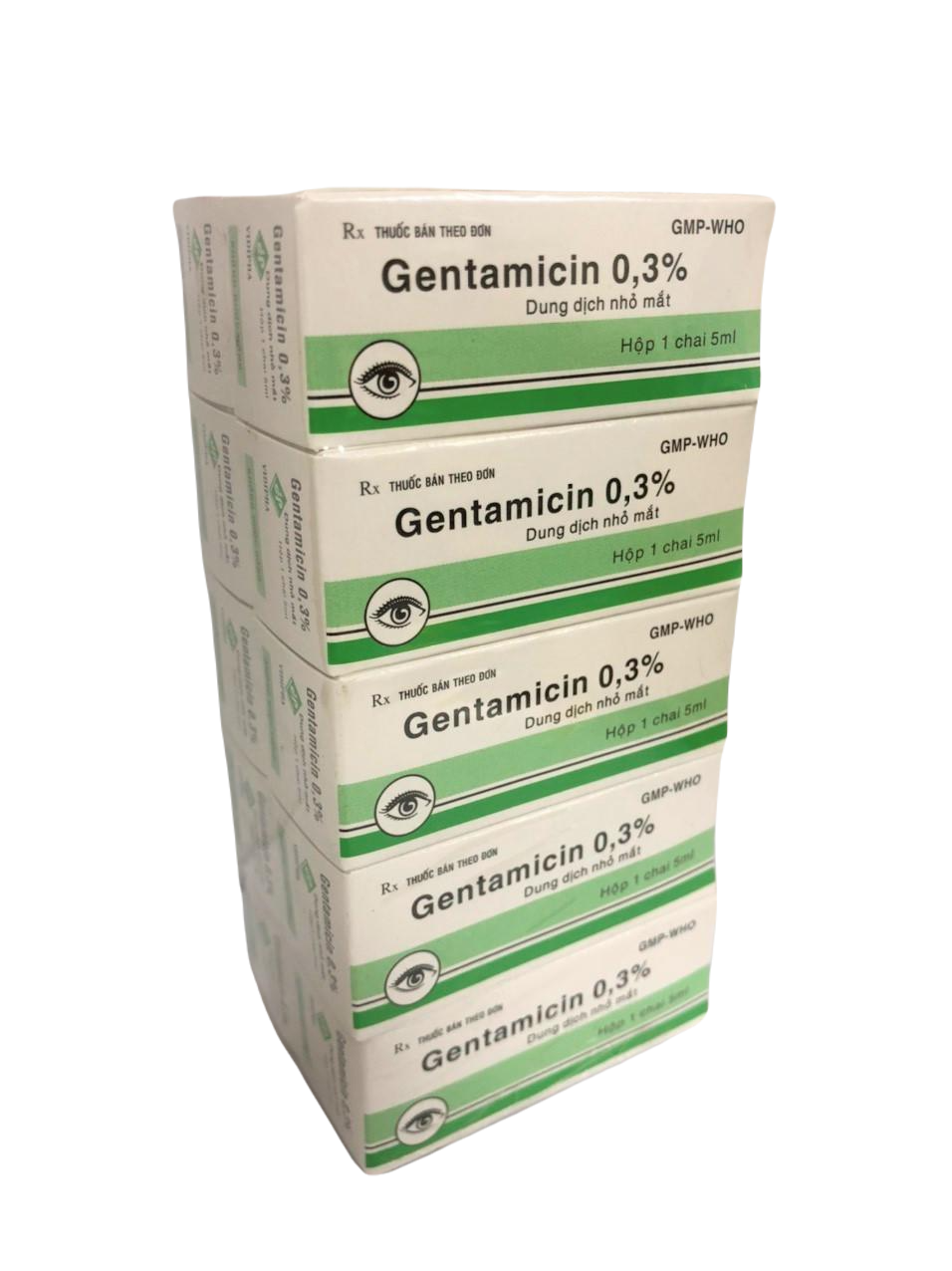 Nhỏ Mắt Gentamycin 0.3% Vidipha (Lốc/10c/5ml)