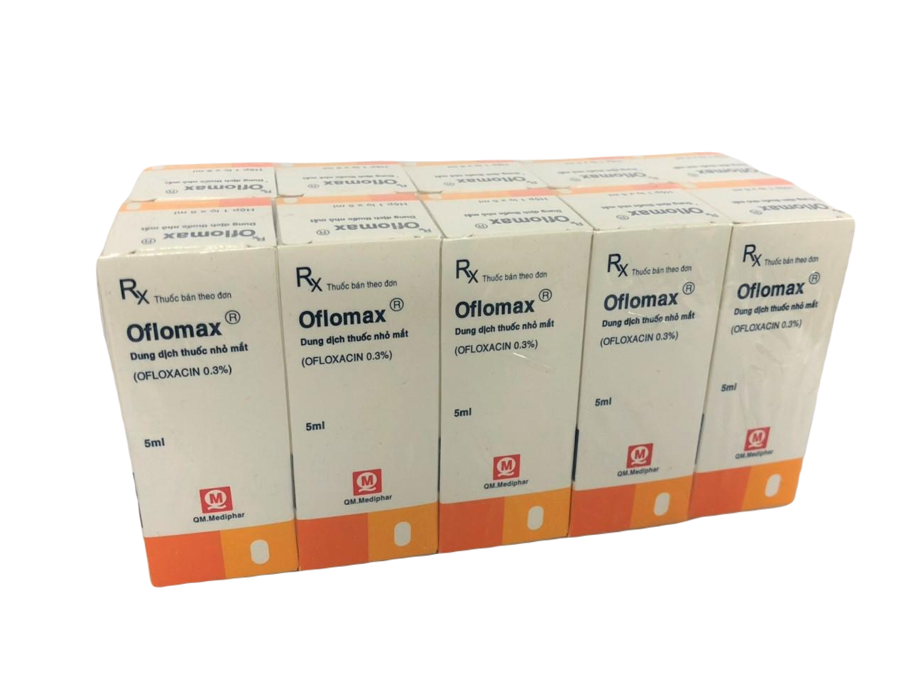 Oflomax (Ofloxacin) 0.3% Mediphar (Lốc/10c/5ml)