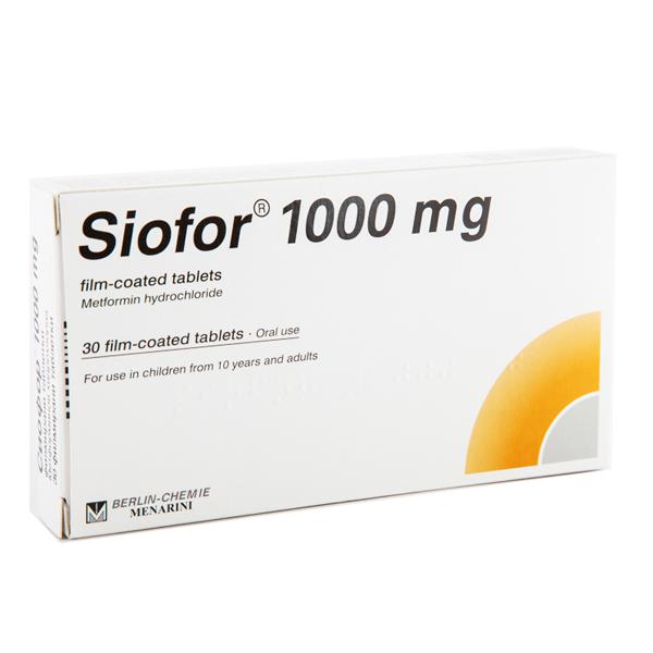 Siofor 1000 (Metformin) Menarini (H/30v)