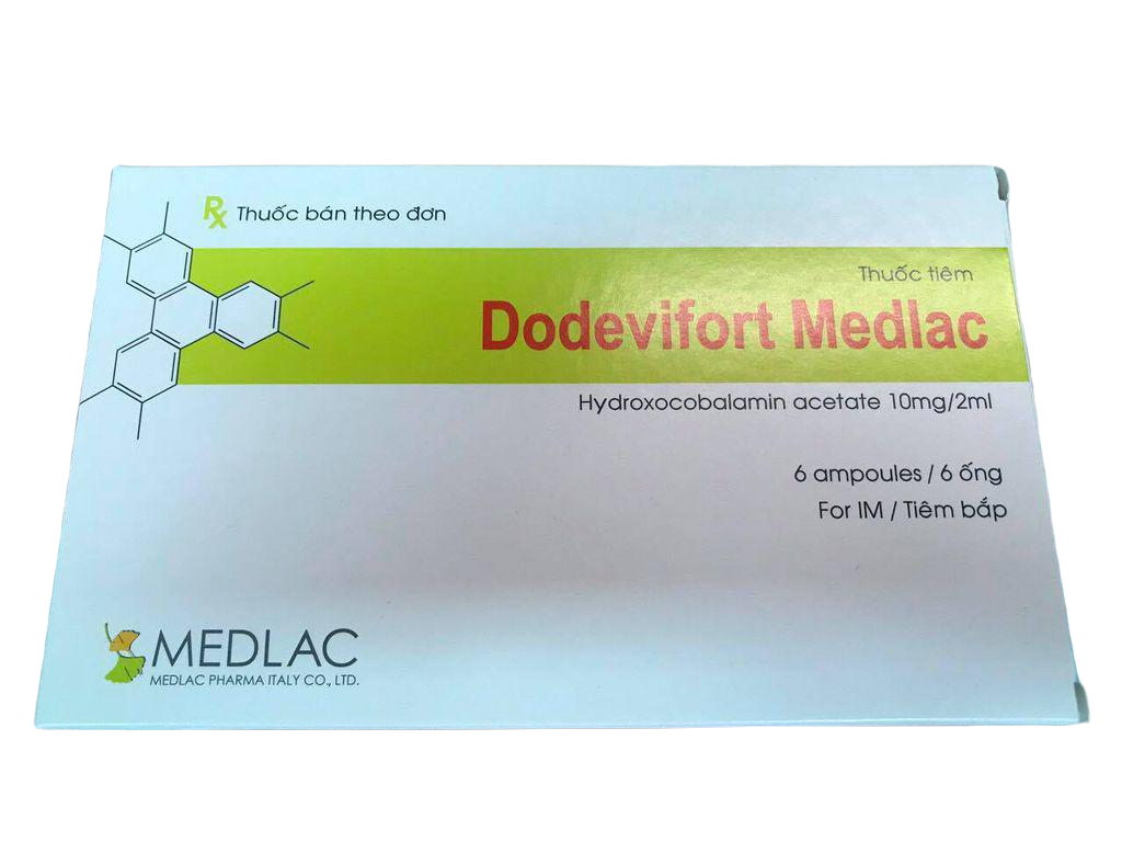 Dodevifort Medlac (Hydroxocobalamin Acetate) 2ml Fulton  (H/6o/2ml)