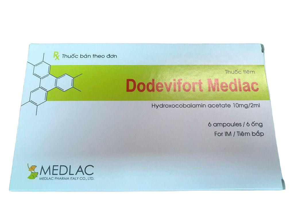 Dodevifort Medlac (Hydroxocobalamin ) 2ml Fulton  (H/6 ống/2ml)