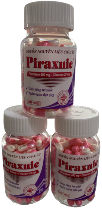 Piraxnic (Piracetam, Cinnarizin) Usa-Nic Pharma (C/100v)