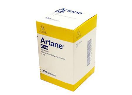 Artane 2mg (Trihexyphenidyl) Sanofi  France (C/250v)