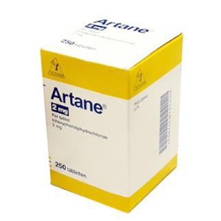 Artane 2mg (Trihexyphenidyl) Sanofi  France (C/250v)
