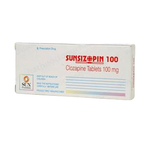 Sunsizopin 100mg (Clozapine) Sun (H/50v)