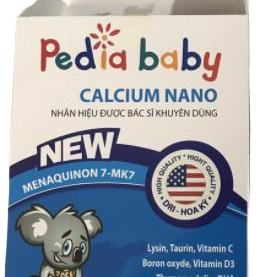 Pedia Baby Calcium Nano Hightech (H/20ống) (Trắng Xanh)