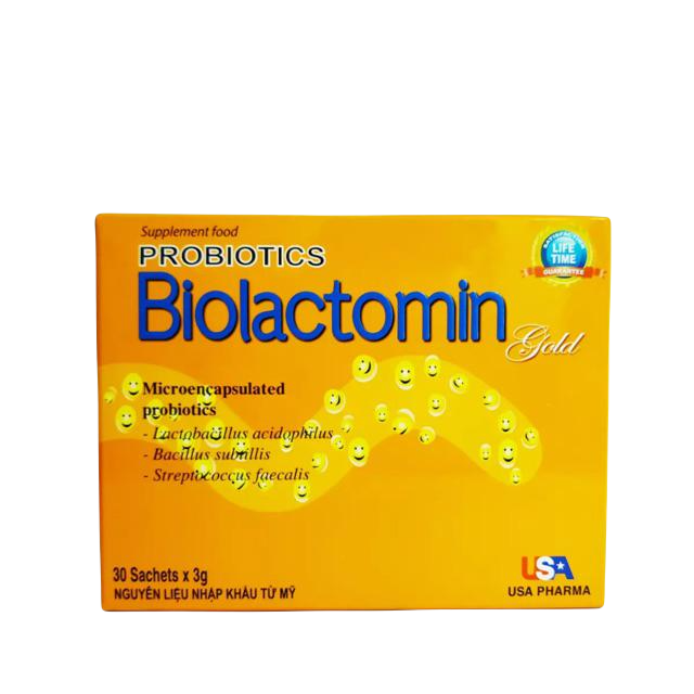 Biolactomin Gold Microencapsulated USA (H/30gói) (Cam)