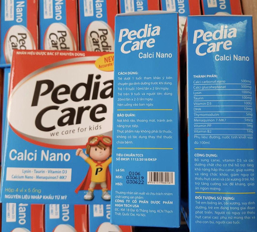 Pedia Care Calci Nano USA (H/20o/10ml)