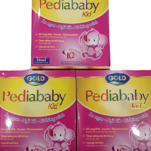 Pediababy Kid Gold High Tech USA (H/20o/10ml) (Hồng Vàng)