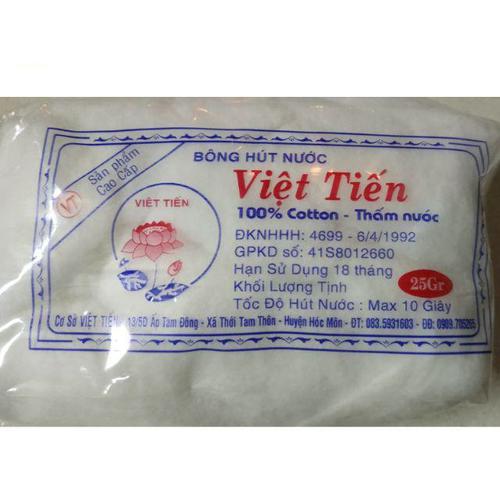 Bông Y Tế Việt Tiến (Lốc/10gói/25gr)