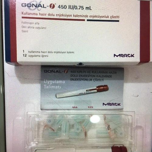 Gonal F 450 IU (Follitropin alfa) Merck Turkey (H/1 But +12 Kim tiem)
