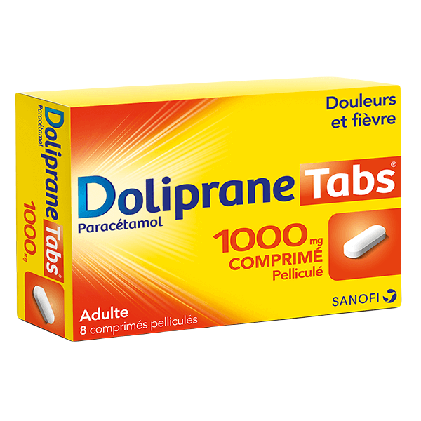 Doliprane 1000mg (Paracetamol) Sanofi (H/8v)