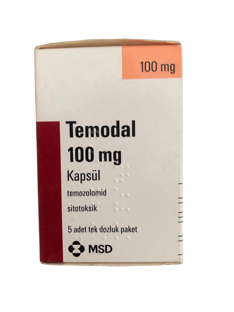 Temodal 100mg (Temozolomide) MSD (H/5V) TNK