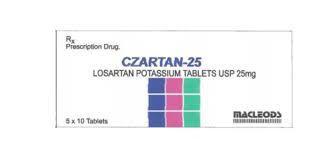 Czartan 25 (Losartan) Macleods (H/50v)