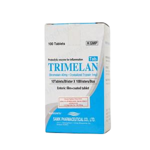 Trimelan (Bromelain, Crystallized Trypsin) Samik (H/100v)