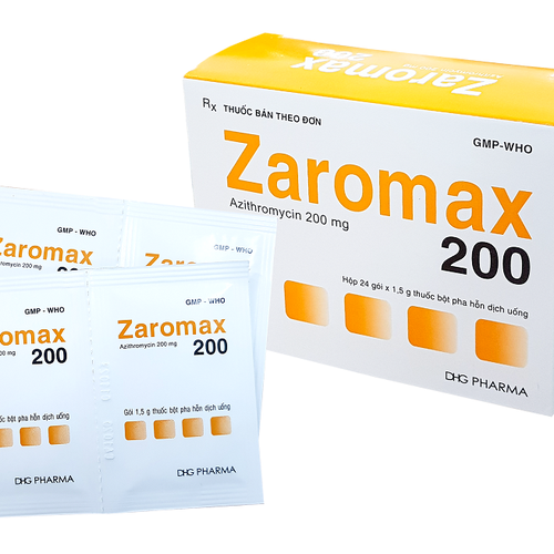Zaromax (Azithromycin) 200mg DHG Pharma (H/24gói)