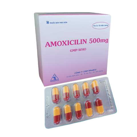 Amoxicillin 500mg Tipharco (H/100v)