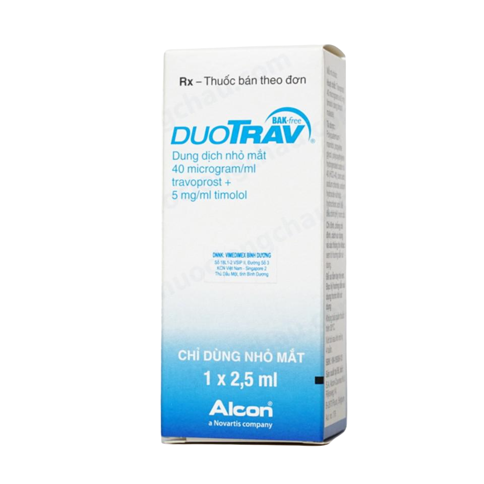 Duotrav (Timolol, Travoprost) Alcon (C/2,5ml)