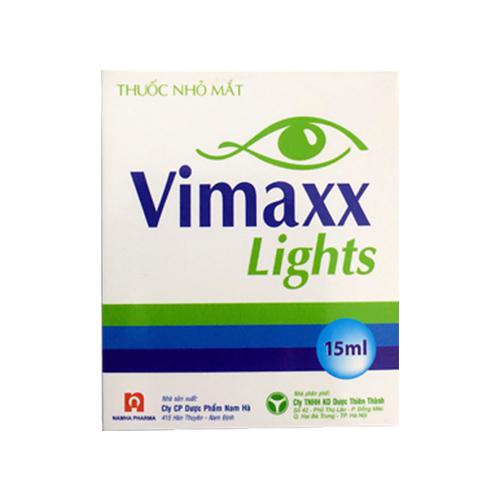 Nhỏ Mắt Vimaxx Lights (Natri Clorid) Nam Hà (Lốc/10chai/15ml)
