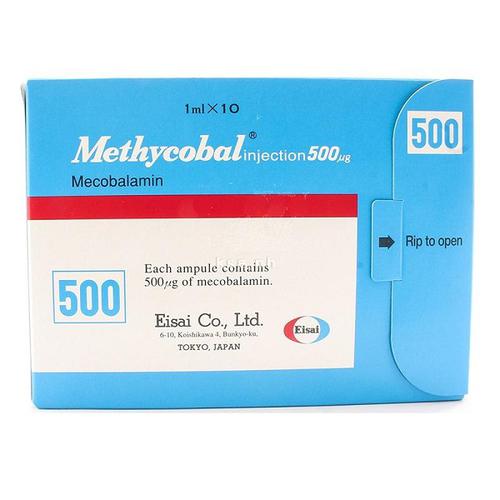 Methycobal Injection 500mg (Mecobalamin) Eisai (H/10o)