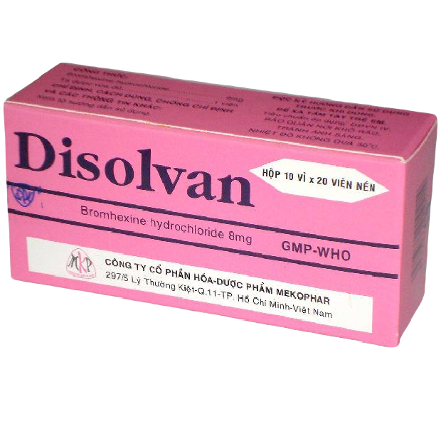 Disolvan (Bromhexine) 8mg Mekophar (H/200v)