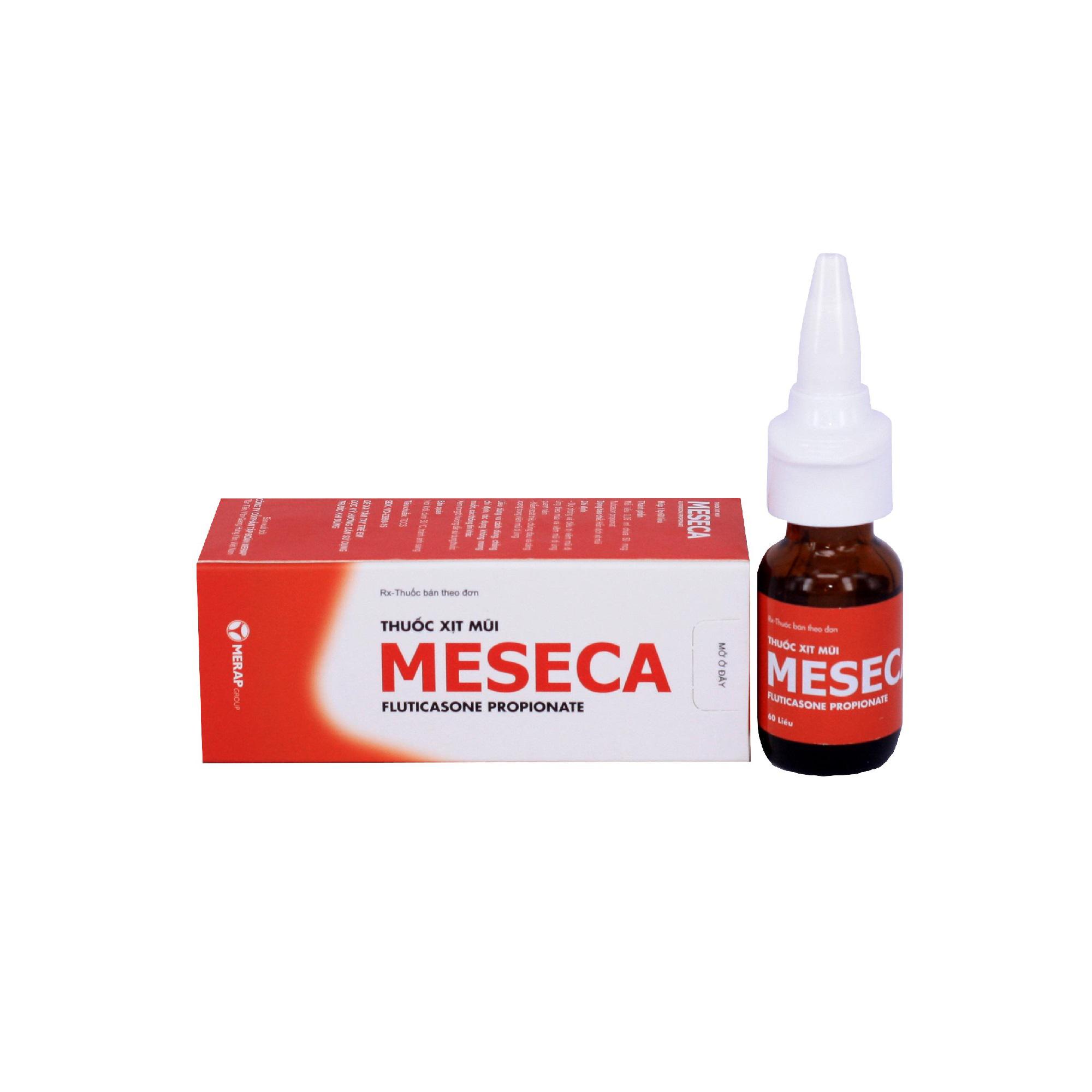 Meseca Xịt (Fluticason Propionat) Merap (Chai 60 Liều)