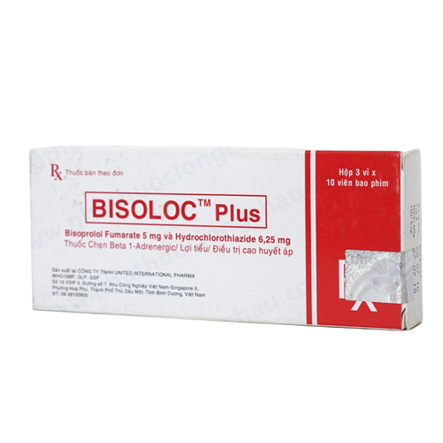Bisoloc Plus 5mg/6.25mg (Bisoprolol Fumarat, Hydroclorothiazid) United (H/30v)