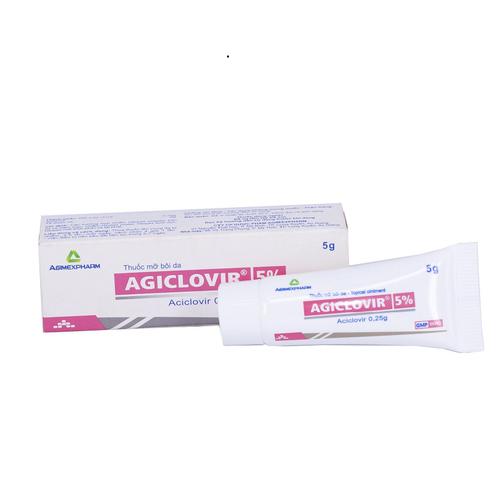 Agiclovir (Acyclovir) 5% Agimexpharm (Lốc/10 Tuýp/5gr)