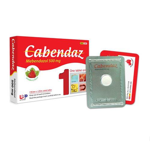 Cabendaz (Mebendazol) 500 US Pharma (Lốc/10h/1v)