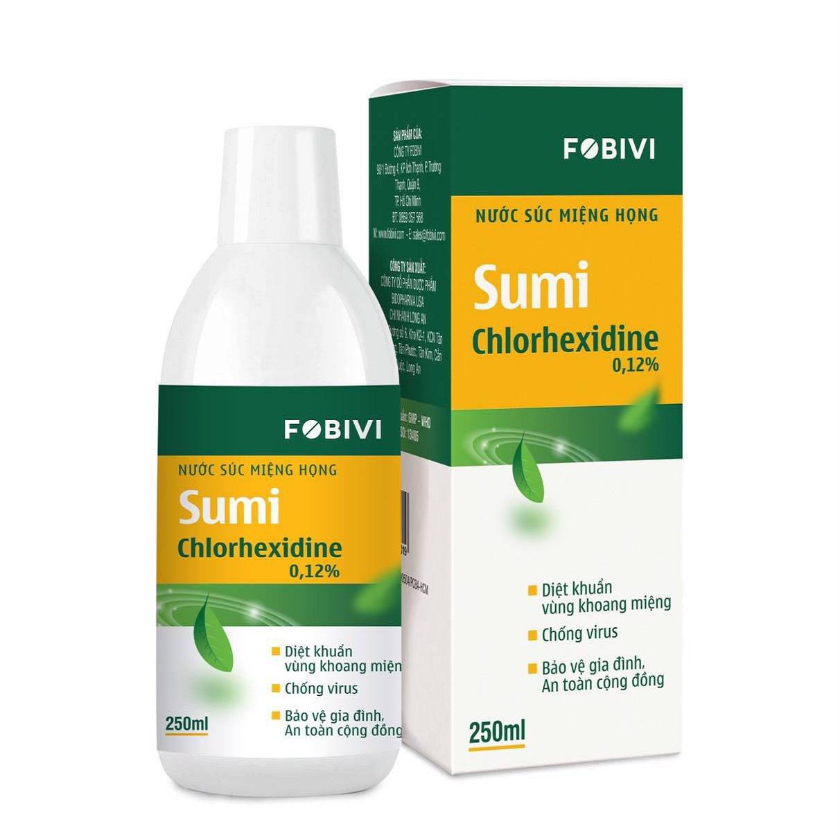 Nước Súc Miệng Sumi (Chlorhexidine) 0,12% Fobivi (C/250ml)