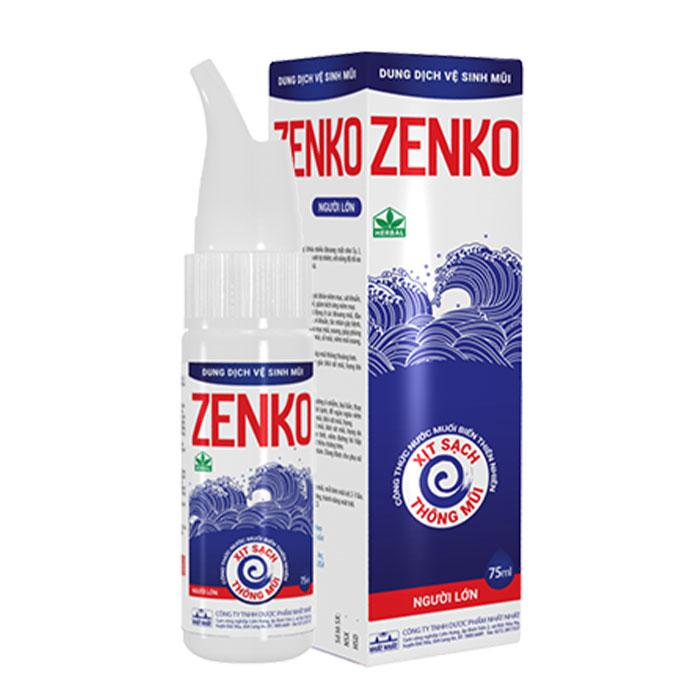 Dung Dịch Vệ Sinh Mũi Zenko Người Lớn Nhất Nhất (C/75ml)