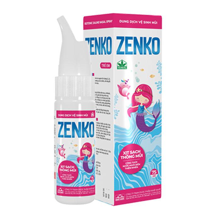 Dung Dịch Vệ Sinh Mũi Zenko Trẻ Em Nhất Nhất (C/75ml)