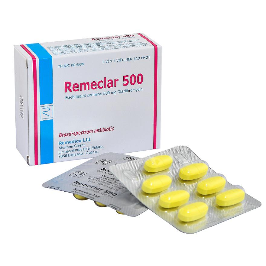Remeclar 500 (Clarithromycin) Remedica (H/14v)