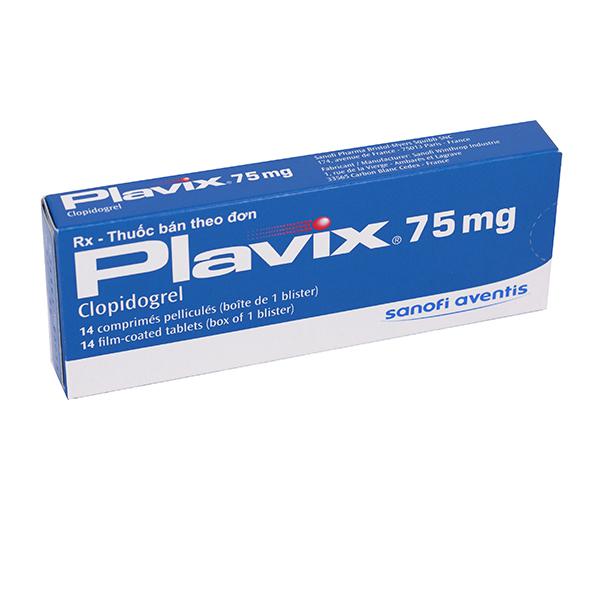 Plavix 75mg (Clopidogrel) tablet sanofi (h/14v) CTY